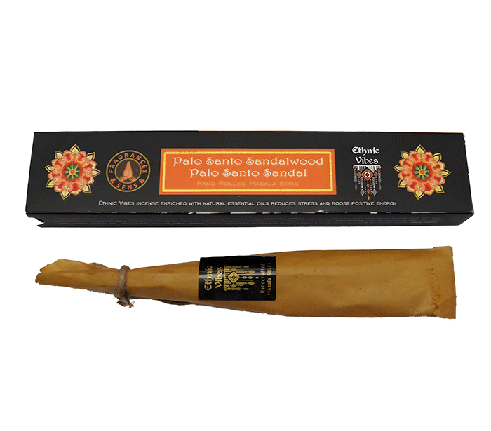 dišeče palčke ethnic vibes sveti les sandalovina disece palcke  ethnic vibes palo santo sandalo dišave kadilo dišava za dom kadilo za dom dišeče palčke za meditacijo ethnic vibes  masala sveti les naravne dišeče palčke Fragrances & Sens Ethnic Vibes Palo Santo Sandalo
