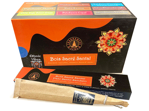 dišeče palčke ethnic vibes sveti les sandalovina disece palcke  ethnic vibes palo santo sandalo dišave kadilo dišava za dom kadilo za dom dišeče palčke za meditacijo ethnic vibes  masala sveti les naravne dišeče palčke Fragrances & Sens Ethnic Vibes Palo Santo Sandalo