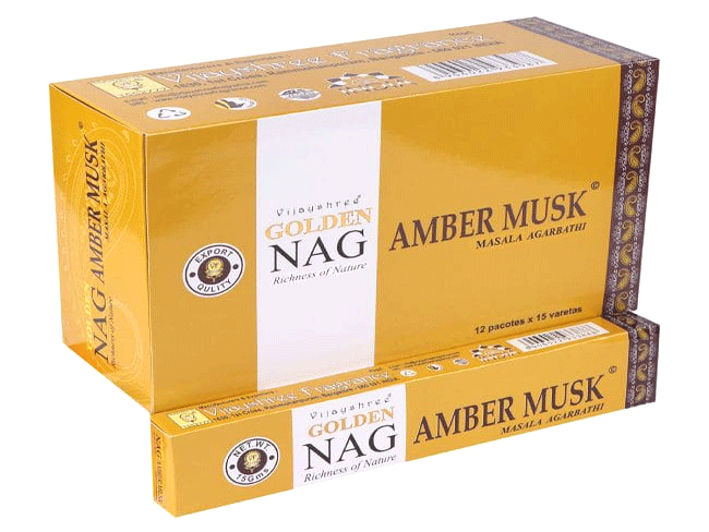 dišeče palčke GOLDEN NAG amber musk  disece palcke  kadilo kadila dišava za dom kadilo za dom dišeče palčke za meditacijo naravne dišeče palčke vijayshree golden nag amber musk