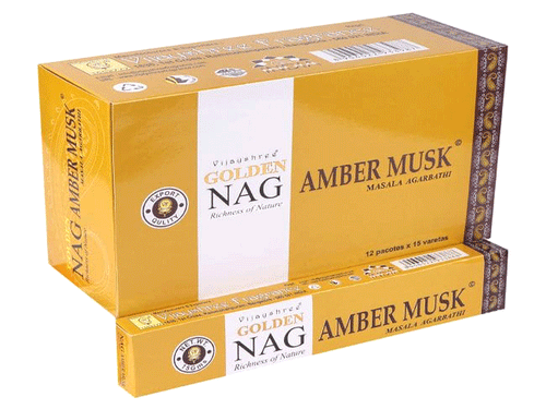 dišeče palčke GOLDEN NAG amber musk  disece palcke  kadilo kadila dišava za dom kadilo za dom dišeče palčke za meditacijo naravne dišeče palčke vijayshree golden nag amber musk