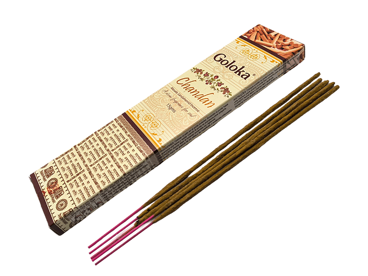 dišeče palčke goloka premium chandan masala incense disece palcke chandan sandalovina dišave disave sandalovina kadio kadila sandal goloka chandan za sproscanje 