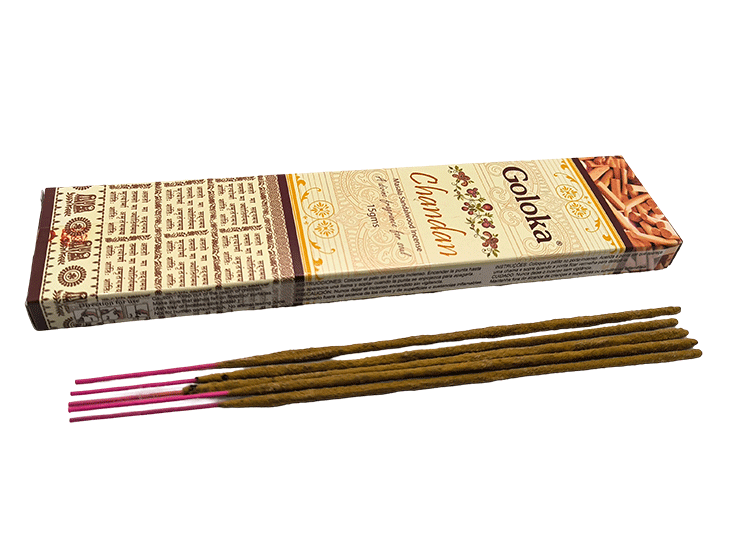 dišeče palčke goloka premium chandan masala incense disece palcke chandan sandalovina dišave disave sandalovina kadio kadila sandal goloka chandan za sproscanje 