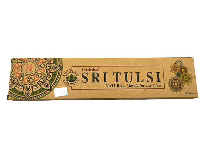 Dišeče palčke goloka eko SRI TULSI incense masala disece palcke sveta bazilika goloka dišave kadila disave kadilo goloka bazilika