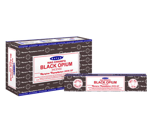 Satya nag champa Black Opium dišeče palčke Satya naravne disece palcke masala dišave Satya disave kadila meditiranje duhovnost dišeče palčke Sai baba Satya black opium črni opij dišeče palčke sproscanje disave za dom meditacija dišave