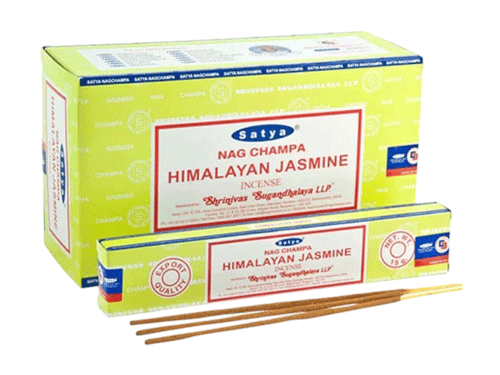 dišeče palčke satya nag champa hymalayan jasmine premium masala incense disece palcke satya himalajski jasmin dišave disave kadio kadila satya za sproscanje  jasmin