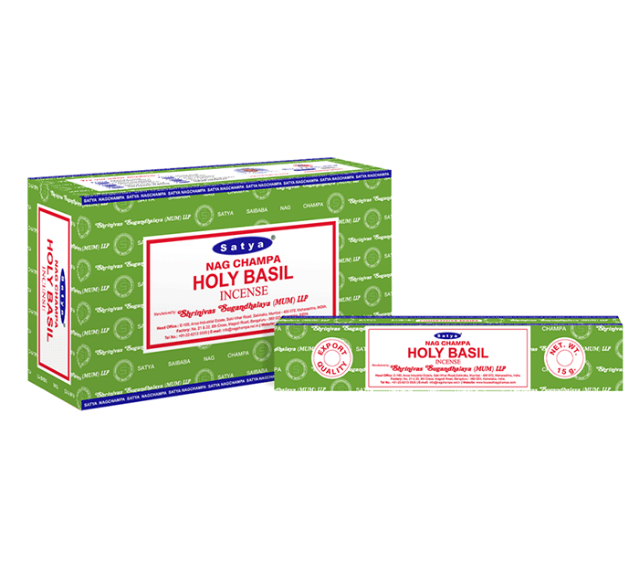 Satya Sai Baba Nag Champa Holy Basil dišeče palčke Satya sveta bazilika disece palcke tulsi dišave Satya disave kadila meditiranje duhovnost dišeče palčke Sai baba Satya Holy Basil  sproscanje disave za dom meditacija dišave
