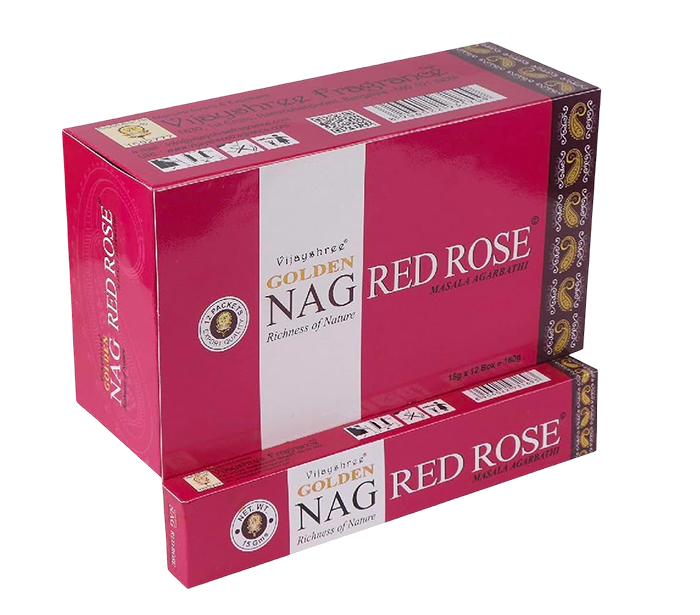 dišeče palčke Vijayshree GOLDEN NAG red rose masala disece palcke rdeca vrtnica kadilo kadila dišava za dom kadilo za dom  vijayshree golden nag red rose dišeče palčke za meditacijo rdeča vrtnica naravne dišeče palčke vijayshree golden nag red rose  aromaterapija meditacija sprostitev