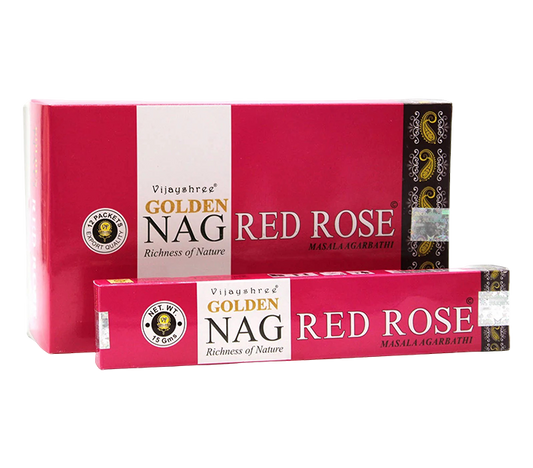 dišeče palčke Vijayshree GOLDEN NAG red rose masala disece palcke rdeca vrtnica kadilo kadila dišava za dom kadilo za dom  vijayshree golden nag red rose dišeče palčke za meditacijo rdeča vrtnica naravne dišeče palčke vijayshree golden nag red rose  aromaterapija meditacija sprostitev