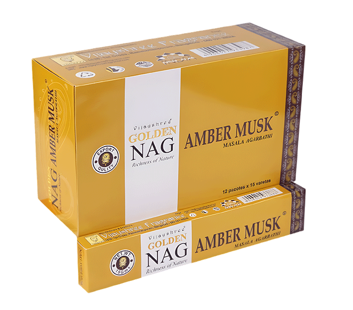 dišeče palčke GOLDEN NAG amber musk  disece palcke  kadilo kadila dišava za dom kadilo za dom dišeče palčke za meditacijo naravne dišeče palčke vijayshree golden nag amber musk