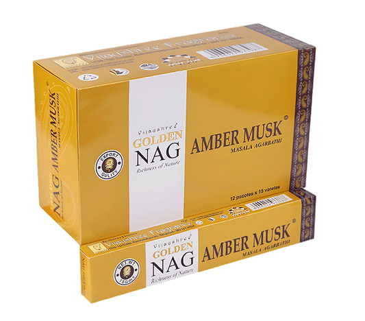 dišeče palčke GOLDEN NAG amber musk  disece palcke  kadilo kadila dišava za dom kadilo za dom dišeče palčke za meditacijo naravne dišeče palčke vijayshree golden nag amber musk