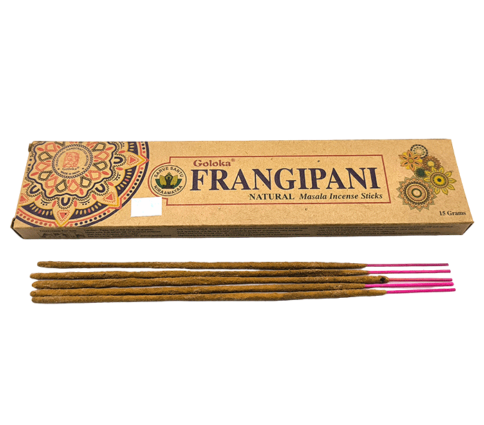 Dišeče palčke goloka eko FRANGIPANI masala disece palcke dišave kadila disave kadilo goloka frangipani