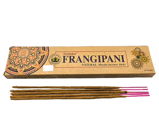 Dišeče palčke goloka eko FRANGIPANI masala disece palcke dišave kadila disave kadilo goloka frangipani