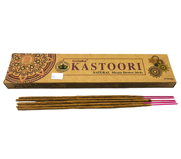 Dišeče palčke goloka eko KASTOORI masala incense disece palcke dišave kadila disave kadilo goloka KASTOORI