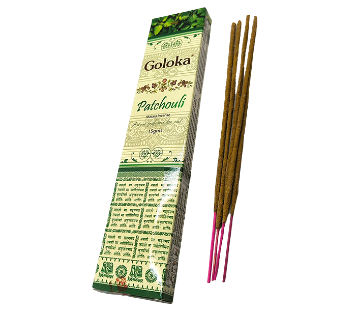 dišeče palčke goloka premium patchouli masala incense disece palcke pačuli dišave disave kadio kadila pačuli goloka za sproscanje