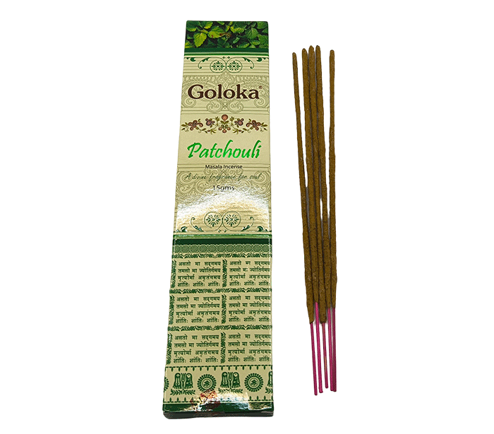 dišeče palčke goloka premium patchouli masala incense disece palcke pačuli dišave disave kadio kadila pačuli goloka za sproscanje