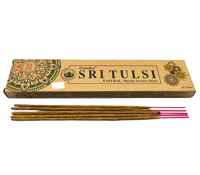 Dišeče palčke goloka eko SRI TULSI incense masala disece palcke sveta bazilika goloka dišave kadila disave kadilo goloka sveta bazilika