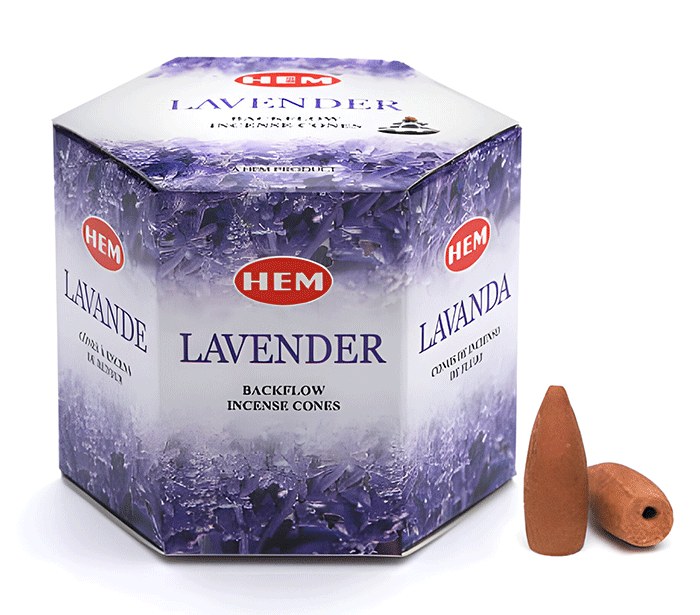 hem backflow incense cones lavender-dišeči stožci backflow sivka-diseci stozci hem lavender-kadila za dimne fontane
