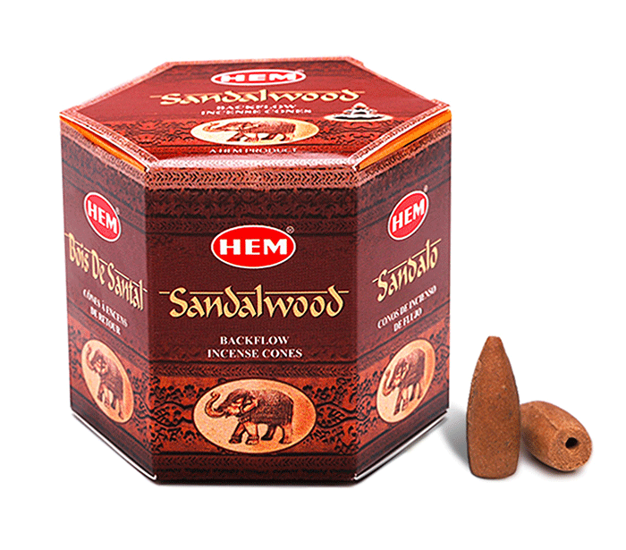 hem backflow incense cones sandalwood-dišeči stožci backflow sandalovina-diseci stozci hem-kadila za dimne fontane