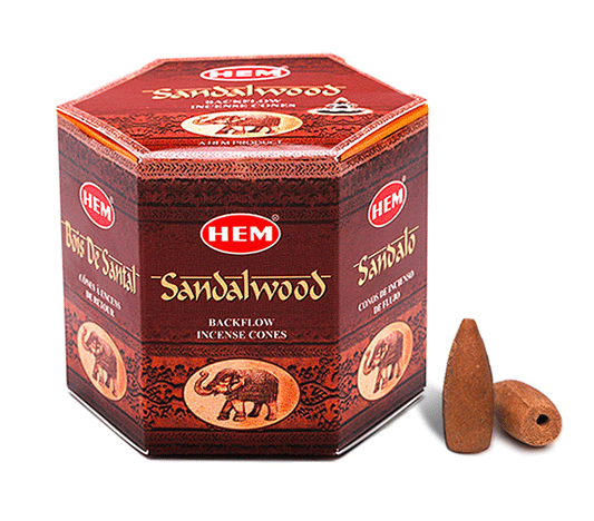 hem backflow incense cones sandalwood-dišeči stožci backflow sandalovina-diseci stozci hem-kadila za dimne fontane