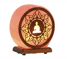 Naložite sliko v pregledovalnik galerije, himalajska solna lučka buddha himalajska lucka solna svetilka dom svetila luči buda
