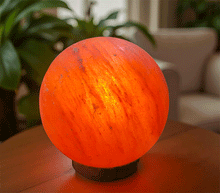 Naložite sliko v pregledovalnik galerije, Solna lucka Sonce himalajska solna himalajska solna svetilka okrogla lucka solna luc elektrosmog Madalbal svetila 
