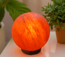 Naložite sliko v pregledovalnik galerije, Solna lucka Sonce himalajska solna himalajska solna svetilka okrogla lucka solna luc elektrosmog Madalbal svetila 
