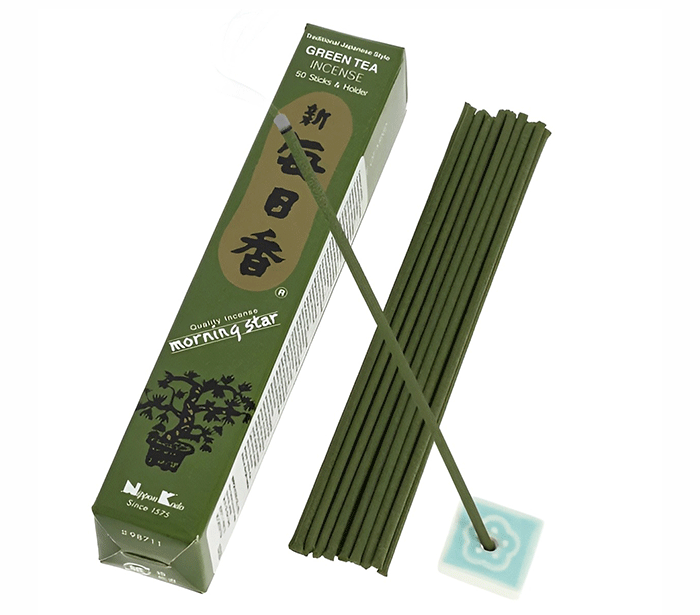 morning star green tea incense nippon kodo japonske dišeče palčke japonske disave japonske disece palcke morning star zeleni čaj kadila kadilo morning star