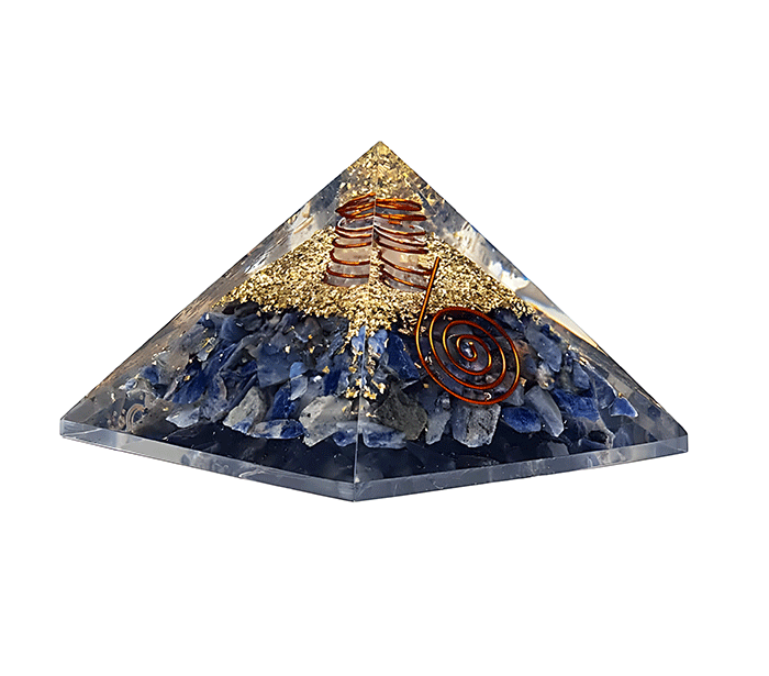 orgonit piramida sodalit kristali zaščita zascita elektromagnetno sevanje orgonit piramida kristali sodalit spirala kristali  poldragi kamni piramide piramida moč moc  orgonit  piramida orgonit elektrosmog 
