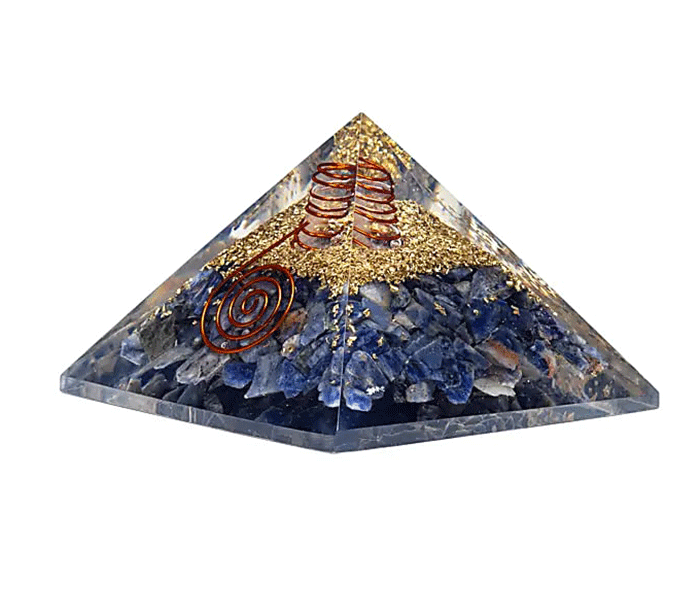 orgonit piramida sodalit kristali zaščita zascita elektromagnetno sevanje orgonit piramida kristali sodalit spirala kristali  poldragi kamni piramide piramida moč moc  orgonit  piramida orgonit elektrosmog 