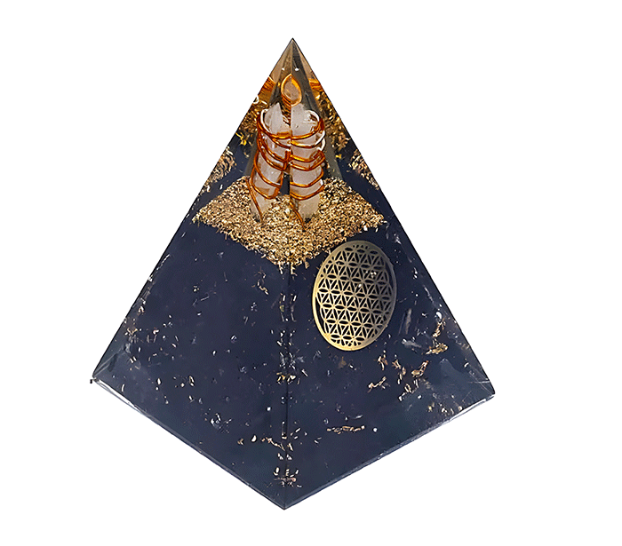 orgonit piramida crni turmalin kristali zaščita zascita elektromagnetno sevanje orgonit piramida kristali črni turmalin spirala kristali  poldragi kamni piramide piramida moč moc  orgonit  piramida orgonit elektrosmog 