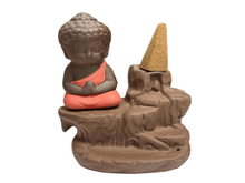 Naložite sliko v pregledovalnik galerije, backflow podstavek za dišeče stožce stojalo backflow za stožce podstavek za dišeče palčke buda buddha dimna fontana vzratna dimna fontana za disece stozce stojalo za disece palcke
