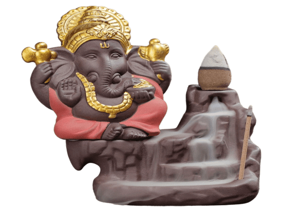 backflow podstavek za dišeče stožce backflow dimna fontana stojalo backflow za stožce podstavek za dišeče palčke ganesh ganeš ganesha vzranta dimna fontana za disece stozce za disece palcke