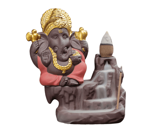 dimna fontana backflow podstavek za dišeče stožce backflow dimna fontana stojalo backflow za dišeče stožce podstavek za dišeče palčke ganesh ganeš ganesha vzranta dimna fontana za disece stozce za disece palcke