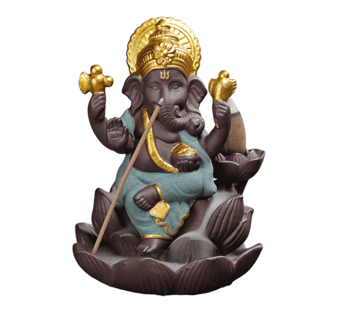 dimna fontana backflow podstavek za dišeče stožce backflow dimna fontana stojalo backflow za dišeče stožce podstavek za dišeče palčke ganesh ganeš ganesha vzranta dimna fontana za disece stozce za disece palcke