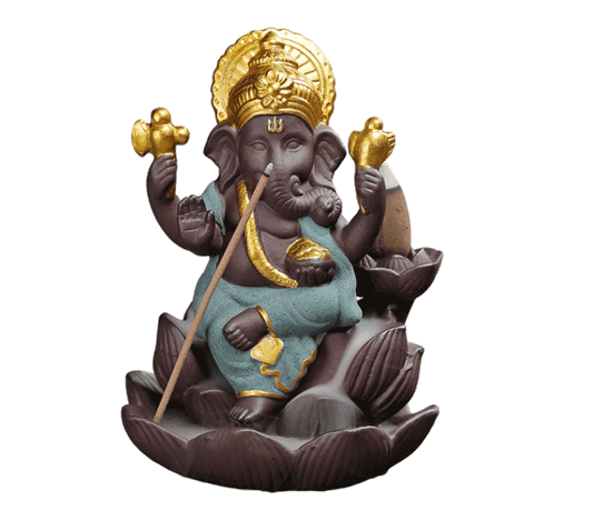 dimna fontana backflow podstavek za dišeče stožce backflow dimna fontana stojalo backflow za dišeče stožce podstavek za dišeče palčke ganesh ganeš ganesha vzranta dimna fontana za disece stozce za disece palcke