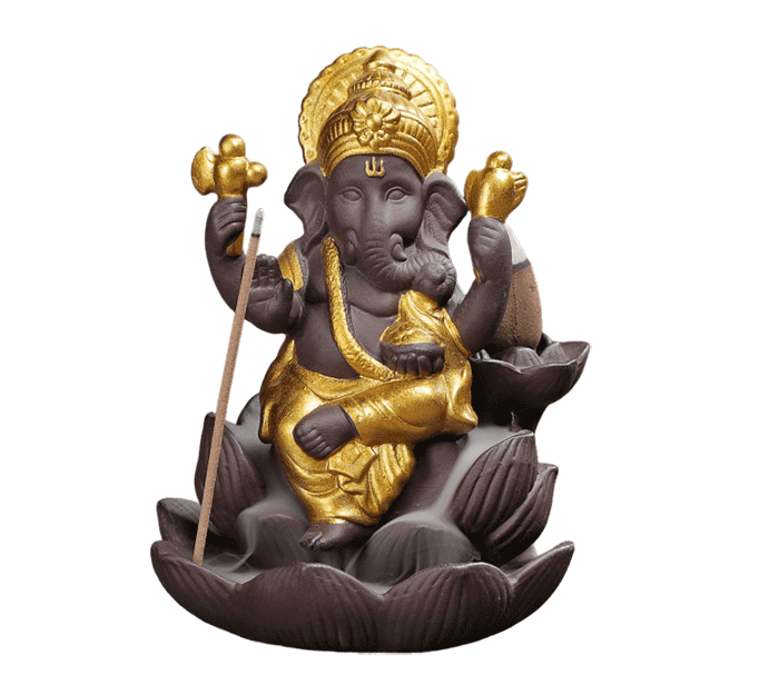 dimna fontana backflow podstavek za dišeče stožce backflow dimna fontana stojalo backflow za dišeče stožce podstavek za dišeče palčke ganesh ganeš ganesha vzranta dimna fontana za disece stozce za disece palcke