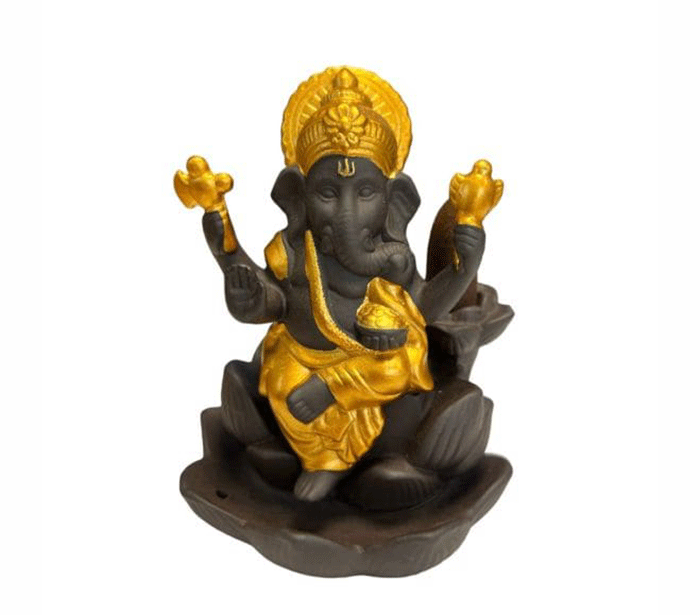 dimna fontana backflow podstavek za dišeče stožce backflow dimna fontana stojalo backflow za dišeče stožce podstavek za dišeče palčke ganesh ganeš ganesha vzranta dimna fontana za disece stozce za disece palcke