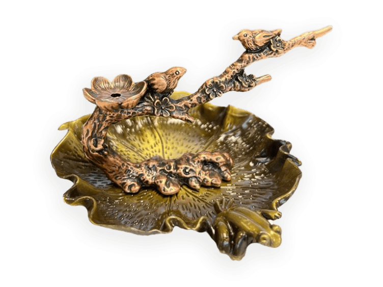 Metal Stand, Backflow Incense Burner Fountain Pond 10.5 cm