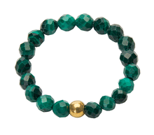 Naložite sliko v pregledovalnik galerije, prstan kristali prstan iz kristalov kristalni prstan nakit kristali  elastični prstan   elastičen prstan energetski nakit  malahit kamen malahit
