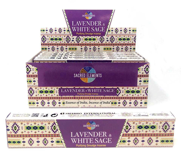 hem sacred elements lavender white sage incense dišeče palčke beli žajbelj sivka disece palcke kadila disave za dom sacred elements lavender white sage meditacija energetsko ciscenje prostora čiščenje prostora dišeče palčke sivka beli zajbelj