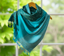 Naložite sliko v pregledovalnik galerije, sal sali šal šali pasmina pašmina ženski šali modni šali zenski sal bombaž viskoza šali lepota mehko jesenski šal zimski šal prehodni šal poletni šali turkiz modra
