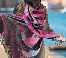 Naložite sliko v pregledovalnik galerije, sal sali šal šali pasmina pašmina ženski šali modni šali zenski sal bombaž viskoza šali lepota mehko jesenski šal zimski šal prehodni šal poletni šali  naravni materiali 
