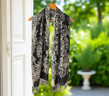 Naložite sliko v pregledovalnik galerije, sal sali šal šali pasmina pašmina ženski šali modni šali zenski sal bombaž viskoza šali lepota mehko jesenski šal zimski šal prehodni šal poletni šali  naravni materiali blescice bleščice svetlikajoč
