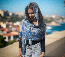 Naložite sliko v pregledovalnik galerije, sal sali šal šali pasmina pašmina ženski šali modni šali zenski sal bombaž viskoza šali lepota mehko jesenski šal zimski šal prehodni šal poletni šali  naravni materiali blescice bleščice svetlikajoč
