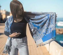 Naložite sliko v pregledovalnik galerije, sal sali šal šali pasmina pašmina ženski šali modni šali zenski sal bombaž viskoza šali lepota mehko jesenski šal zimski šal prehodni šal poletni šali  naravni materiali blescice bleščice svetlikajoč
