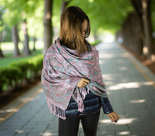 Naložite sliko v pregledovalnik galerije, sal sali šal šali pasmina pašmina ženski šali modni šali zenski sal bombaž viskoza šali lepota mehko jesenski šal zimski šal prehodni šal poletni šali roza naravni materiali good vibes
