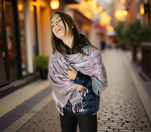 Naložite sliko v pregledovalnik galerije, sal sali šal šali pasmina pašmina ženski šali modni šali zenski sal bombaž viskoza šali lepota mehko jesenski šal zimski šal prehodni šal poletni šali roza naravni materiali good vibes
