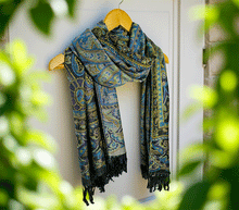 Naložite sliko v pregledovalnik galerije, sal sali šal craz šali pasmina pašmina ženski šali modni šali zenski sal bombaž viskoza šali lepota mehko jesenski šal zimski šal prehodni šal poletni šali črna modra  naravni materiali good vibes
