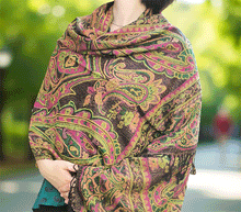 Naložite sliko v pregledovalnik galerije, sal sali šal crazy šali pasmina pašmina ženski šali modni šali zenski sal bombaž viskoza šali lepota mehko jesenski šal zimski šal prehodni šal poletni šali  črna zelena 
 vzorci naravni materiali good vibes
