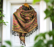 Naložite sliko v pregledovalnik galerije, sal sali šal crazy šali pasmina pašmina ženski šali modni šali zenski sal bombaž viskoza šali lepota mehko jesenski šal zimski šal prehodni šal poletni šali  črna zelena 
 vzorci naravni materiali good vibes
